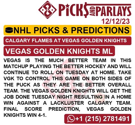 nhl parlay|NHL Picks and Parlays .